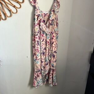 Socialite Nordstrom Pink Sleeveless Midi Summer Sundress